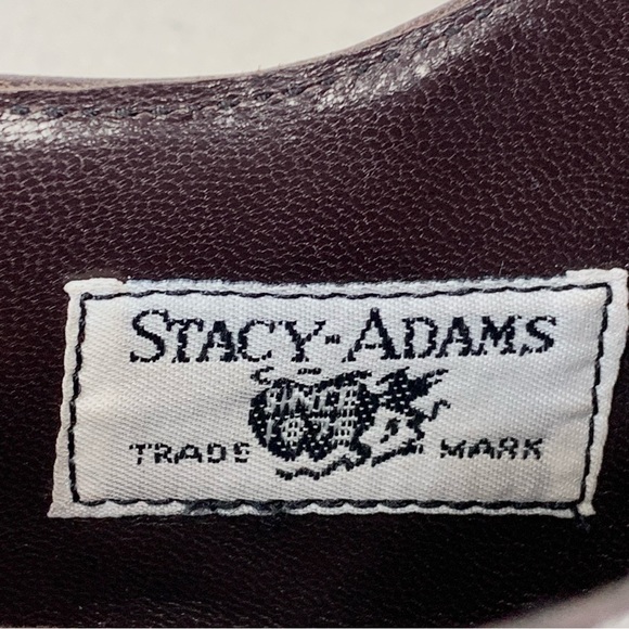 Stacy Adams~Men's Madison Cap Toe Mahogany Oxford~Sz 10.5 - Picture 15 of 15